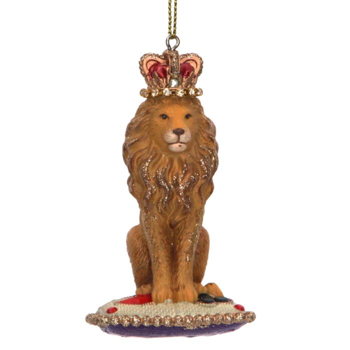 Gisela Graham Lion on Cushion